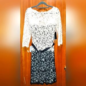 Tadashi size 6 knee length lace dress *new with tags*
